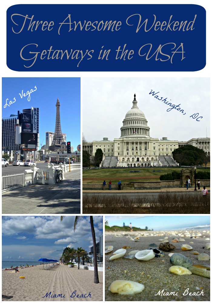 Three Awesome Weekend Getaways in the USA