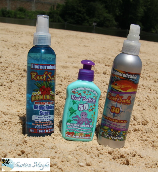 Reef Safe Sunscreen at the lake