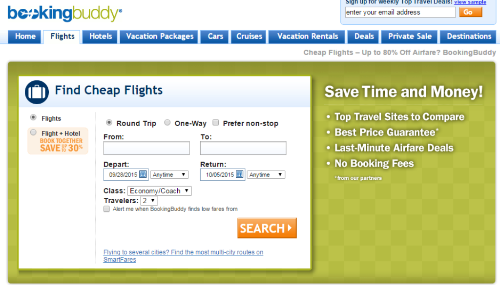I use Booking Buddy for all of my trips to compare rates and shop all the travel deals