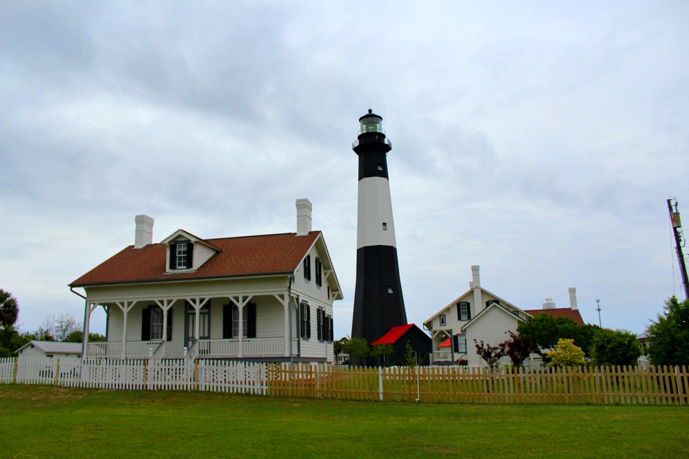 The outbuildings have been preserved to show visitor's to Tybee Island Light House what life would have been like for the family in charge.