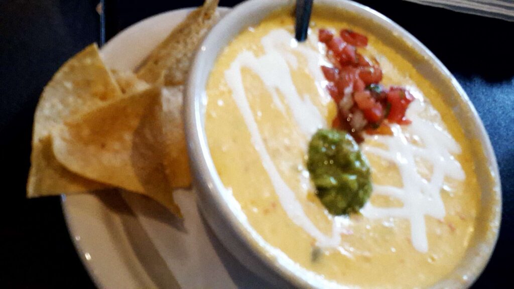 Chill Sports Bar and Grill has the best queso in Grapevine Texas