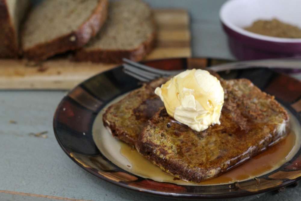 Banana Nut Bug Bread French Toast is a great way to start your day eating bugs