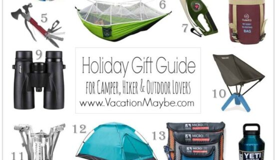 Outdoorsman Holiday Gift Guide for camping, hiking and outdoors lovers on your gift list