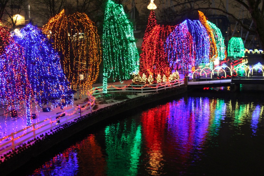 The Noel light show is a must see site at Hersheypark Christmas Candylane